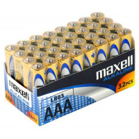 Батарейки щелочные AAA Maxell Alkaline 1.5V LR03 - экономичная упаковка 32 шт. Батарейки щелочные AAA Maxell Alkaline 1.5V LR03 - экономичная упаковка 32 шт.