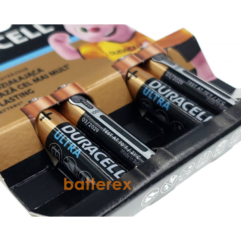 Батарейки АAА LR03 1.5V Duracell Alkaline Ultra Powercheck - 4 шт. в блистере Батарейки АAА LR03 1.5V Duracell Alkaline Ultra Powercheck - 4 шт. в блистере