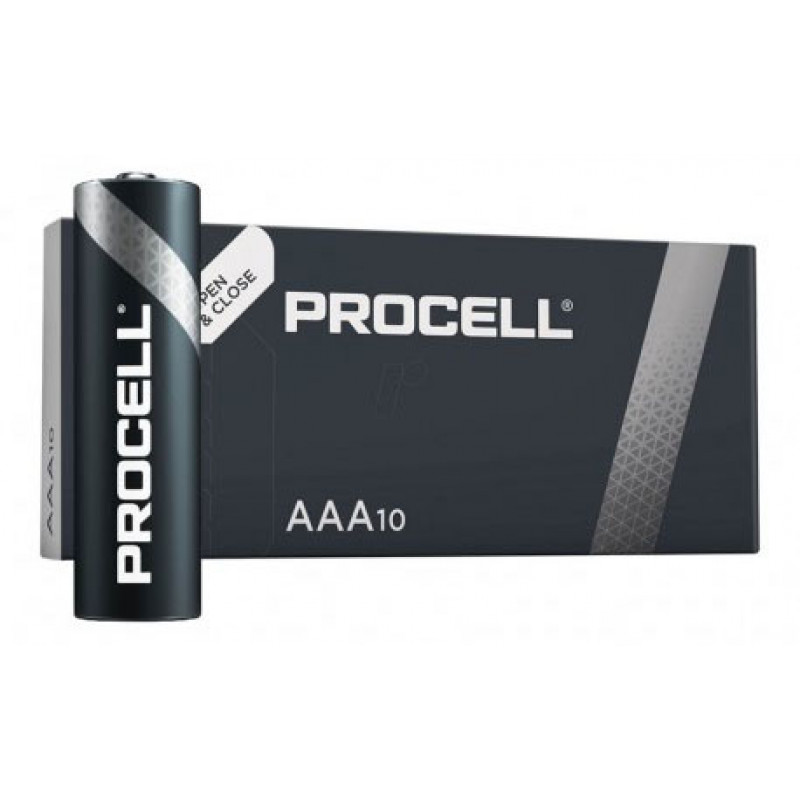 Батарейки щелочные ААА Duracell Procell Alkaline LR03 1.5V - упаковка 10 шт.