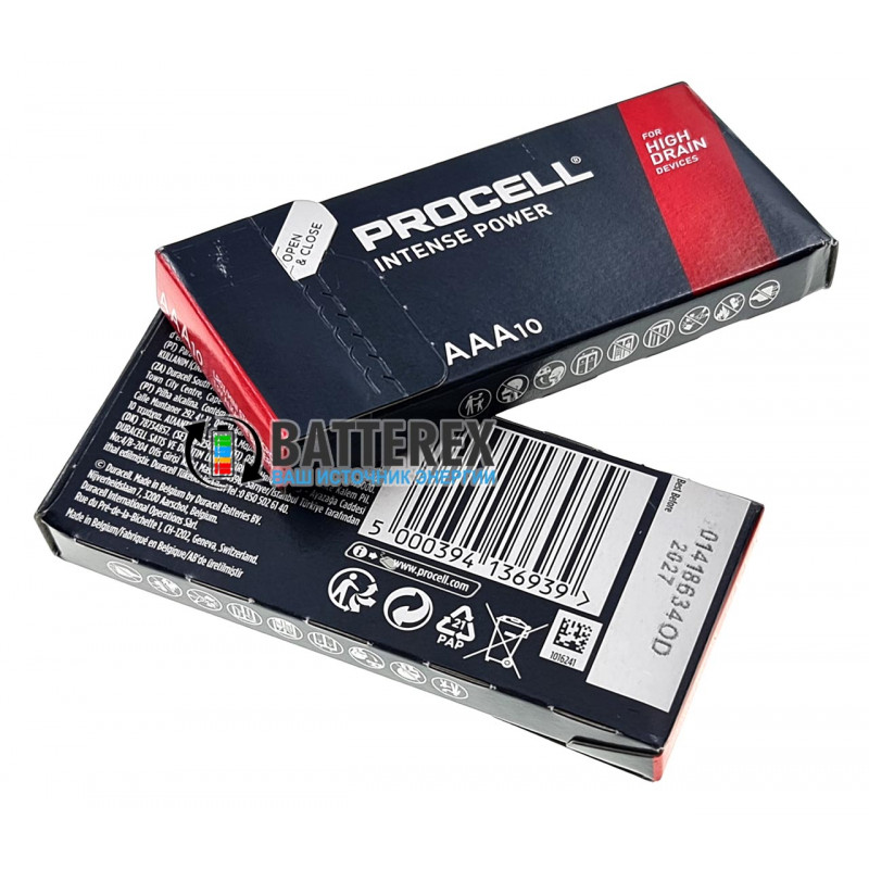 Батарейки ААА Duracell Procell Intense Alkaline LR03 1.5V упаковка 10 шт.