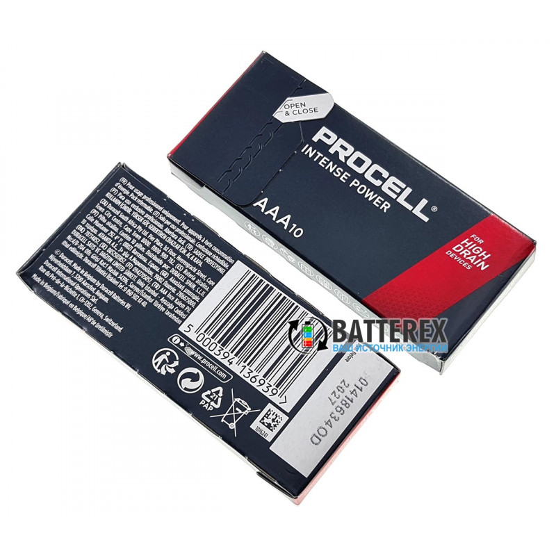 Батарейки ААА Duracell Procell Intense Alkaline LR03 1.5V упаковка 10 шт.