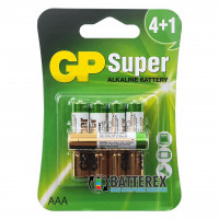 Батарейки щелочные AAA GP Super Alkaline LR03 1.5V - 5 шт. в блистере