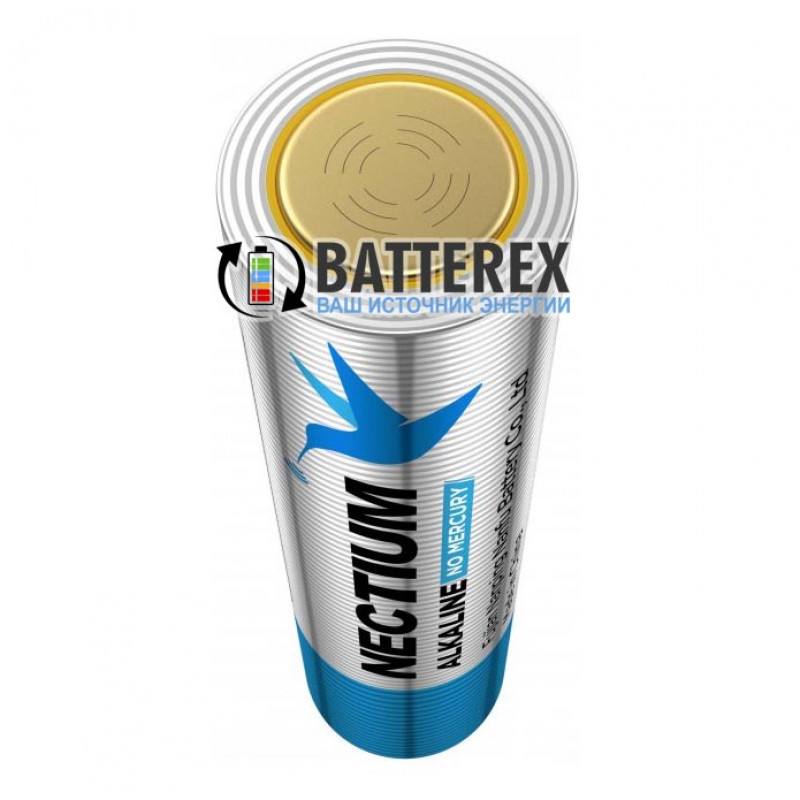 Батарейки AA LR03 Alkaline Nectium Golden 1.5V с позолоченным контактом минус для лучшей токоотдачи
