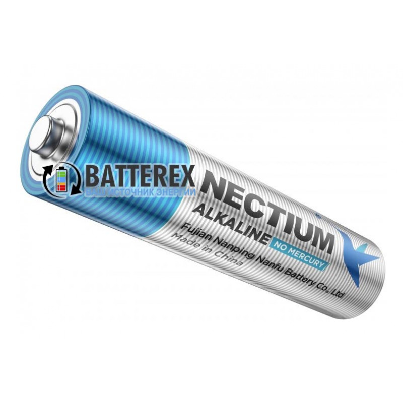 Батарейки AA LR03 Alkaline Nectium Golden 1.5V с позолоченным контактом минус для лучшей токоотдачи