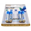 Батарейки AA LR03 Alkaline Nectium Golden 1.5V с позолоченным контактом минус для лучшей токоотдачи