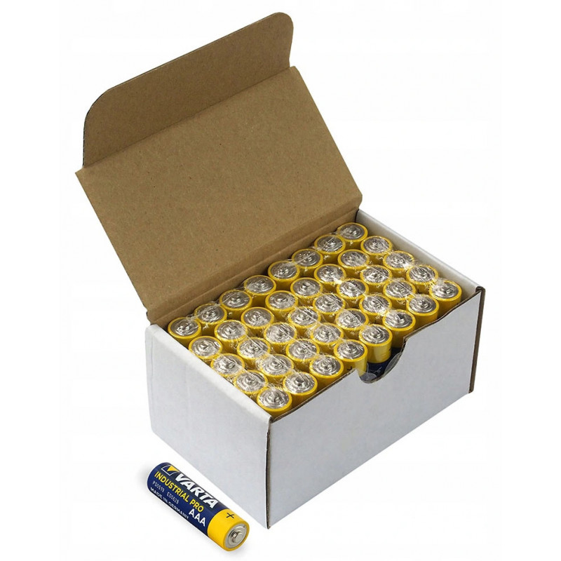 Батарейки ААА Alkaline Varta Industrial Pro LR03 1.5V - упаковка 40 шт - оригинал, Германия