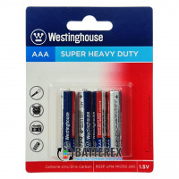 Батарейки солевые ААА Westinghouse Super Heavy Duty R03 1.5V - 4 шт. в блистере