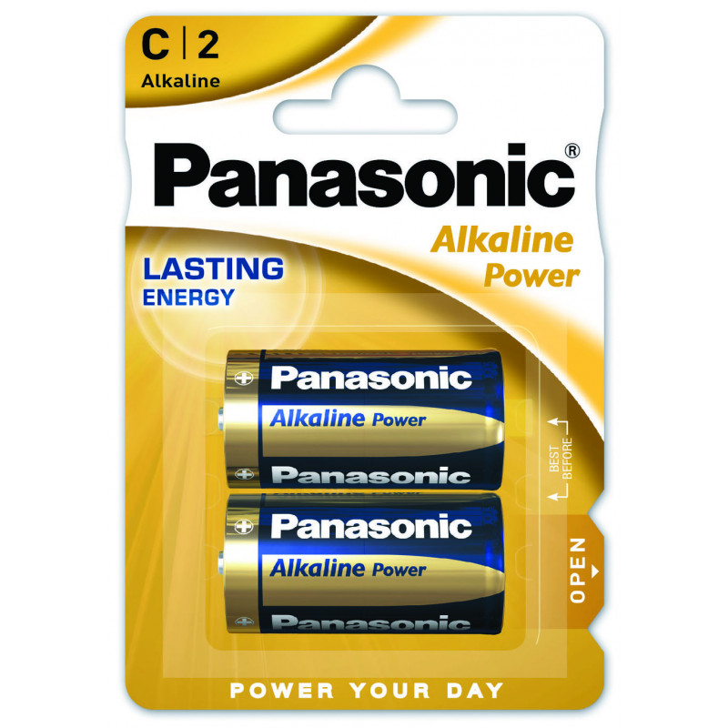 Батарейки C LR14 Panasonic Alkaline Power 1.5V 2 шт. в блистере