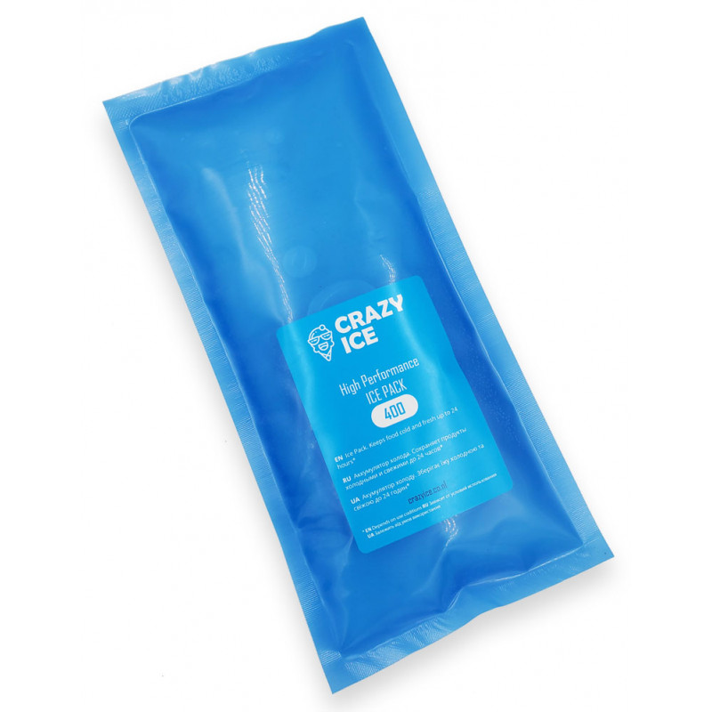 Аккумулятор холода CrazyIce High Performance IcePack 400ml для термосумки термобокса Аккумулятор холода CrazyIce High Performance IcePack 400ml для термосумки термобокса