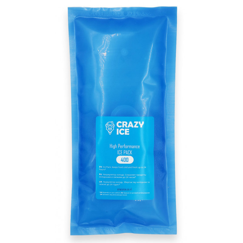 Аккумулятор холода CrazyIce High Performance IcePack 400ml для термосумки термобокса Аккумулятор холода CrazyIce High Performance IcePack 400ml для термосумки термобокса