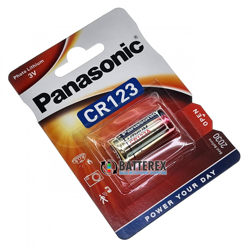 Батарейка CR123A Panasonic Lithium Power 3V Батарейка CR123A Panasonic Lithium Power 3V