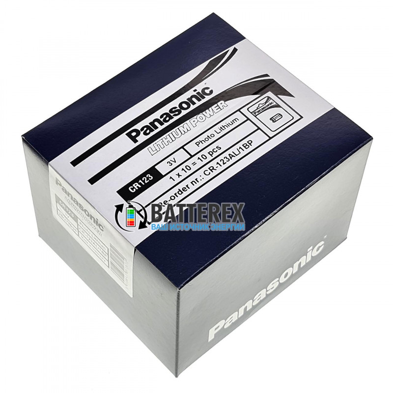 Батарейка CR123A Panasonic Lithium Power 3V Батарейка CR123A Panasonic Lithium Power 3V