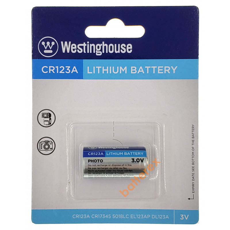Батарейка CR123A Westinghouse Lithium 3V
