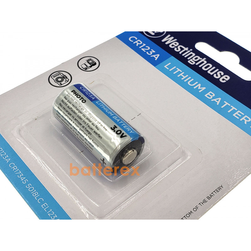 Батарейка CR123A Westinghouse Lithium 3V Батарейка CR123A Westinghouse Lithium 3V