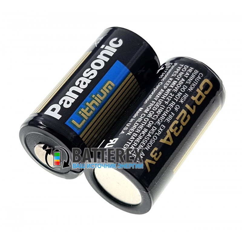 Батарейка CR123A Panasonic Lithium 3V промышленная - Made in USA Батарейка CR123A Panasonic Lithium 3V промышленная - Made in USA