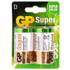 Батарейки D LR20 GP Super Alkaline 1.5V упаковка 2 шт. в блистере