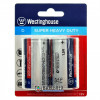 Батарейки солевые D R20 Westinghouse Super Heavy Duty 1.5V - 2 шт. в картонном блистере