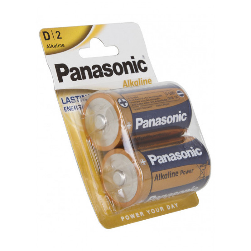 Батарейки D LR20 Panasonic Alkaline Power 1.5V 2 шт. в блистере Батарейки D LR20 Panasonic Alkaline Power 1.5V 2 шт. в блистере