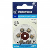 Батарейки A312 Westinghouse Zinc Air 1.45V для слуховых аппаратов - 6 шт. в блистере