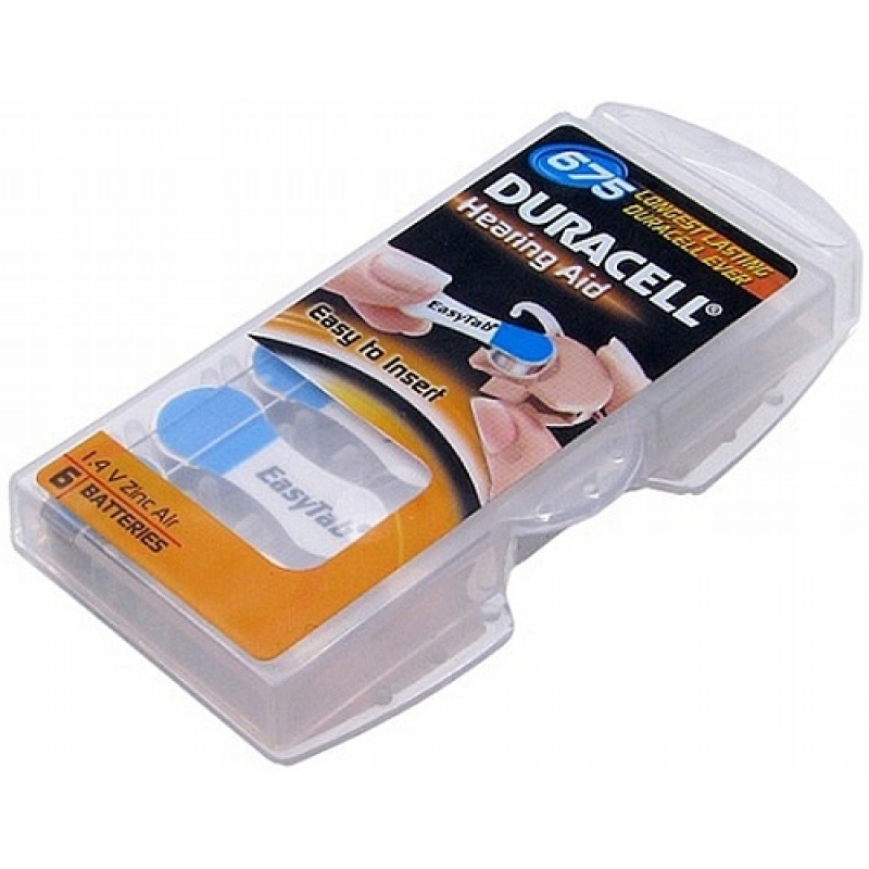 Слуховые батарейки Duracell Activair 675 PR44 - 6 шт. в блистере Слуховые батарейки Duracell Activair 675 PR44 - 6 шт. в блистере