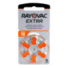 Батарейки Rayovac Extra 13 PR48 для слуховых аппаратов - 6 шт. в блистере