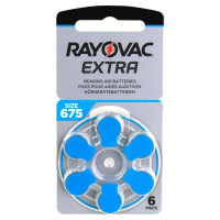 Батарейки Rayovac Extra 675 PR44 для слухового аппарата - 6 шт. в упаковке (цена за упаковку) Батарейки Rayovac Extra 675 PR44 для слухового аппарата - 6 шт. в упаковке (цена за упаковку)
