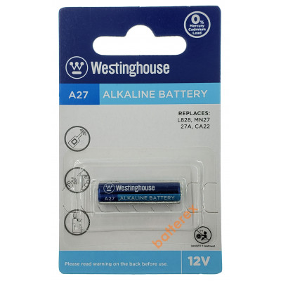 Батарейка А27 Westinghouse Alkaline 12V (27A, CA27, L828, MN27)