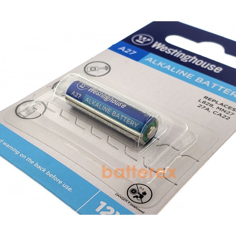 Батарейка A27 Westinghouse Alkaline 12V (12 вольт) - типоразмеры 27A, CA27, L828, MN27
