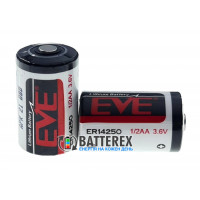Батарейка литиевая 14250 1/2AA EVE 3.6V STD (+выводы под пайку под заказ) Батарейка литиевая 14250 1/2AA EVE 3.6V STD (+выводы под пайку под заказ)