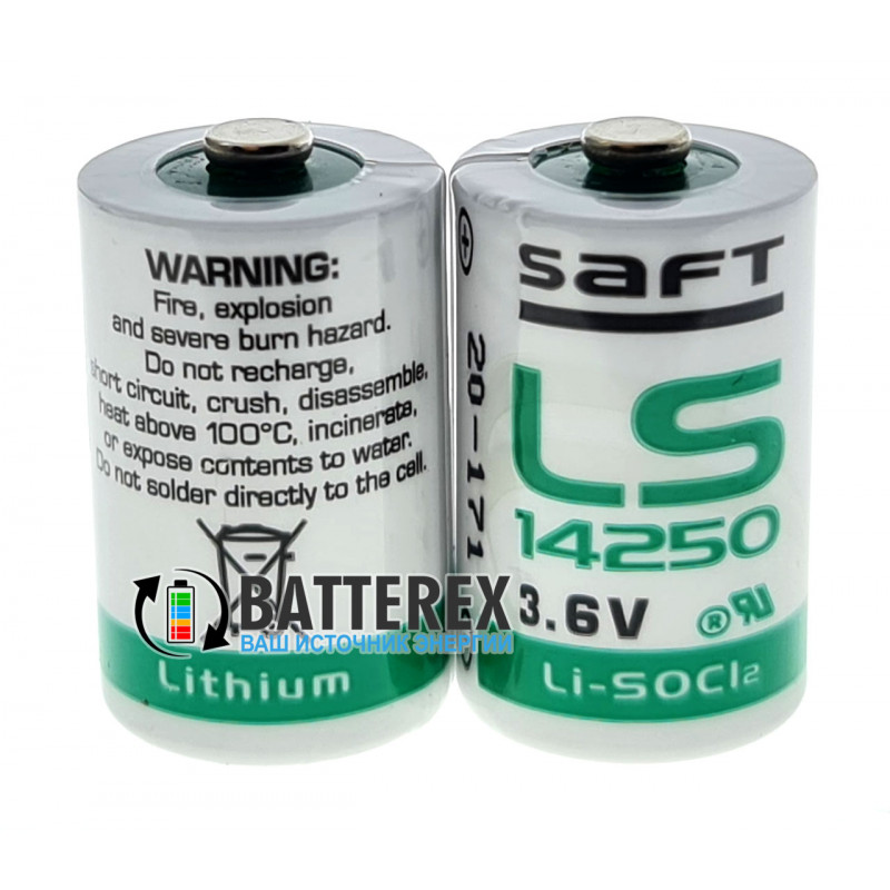 Батарейка литиевая SAFT LS 14250 1/2AA STD 3,6V LiSOCl2 Made in France Батарейка литиевая SAFT LS 14250 1/2AA STD 3,6V LiSOCl2 Made in France