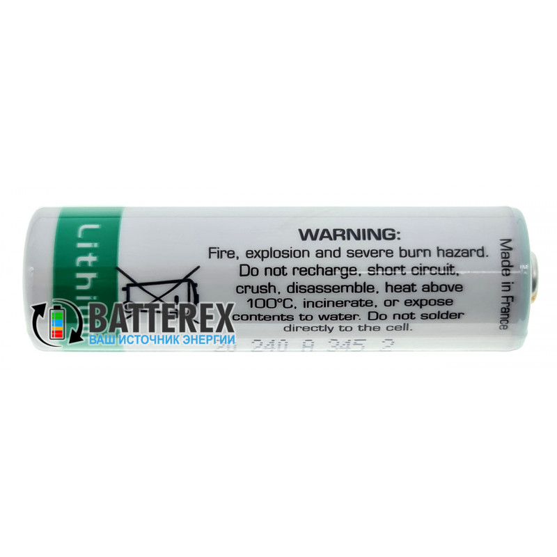 Батарейка SAFT LS 14500 AA STD 3,6V литиевая LiSOCl2 Made in France