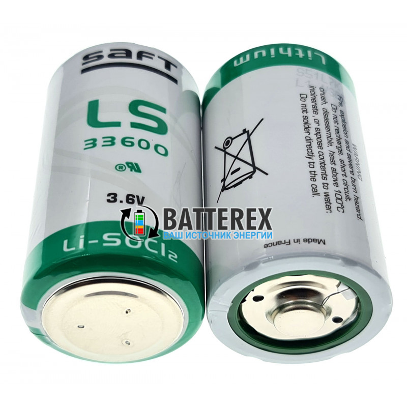 Батарейка SAFT LS 33600 D STD 3,6V литиевая LiSOCl2 Made in France Батарейка SAFT LS 33600 D STD 3,6V литиевая LiSOCl2 Made in France