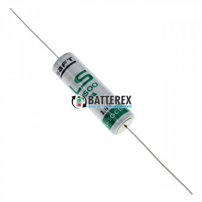 Батарейка литиевая SAFT LS 14500 AA CNA 3,6V LiSOCl2 с выводами под пайку - Made in France