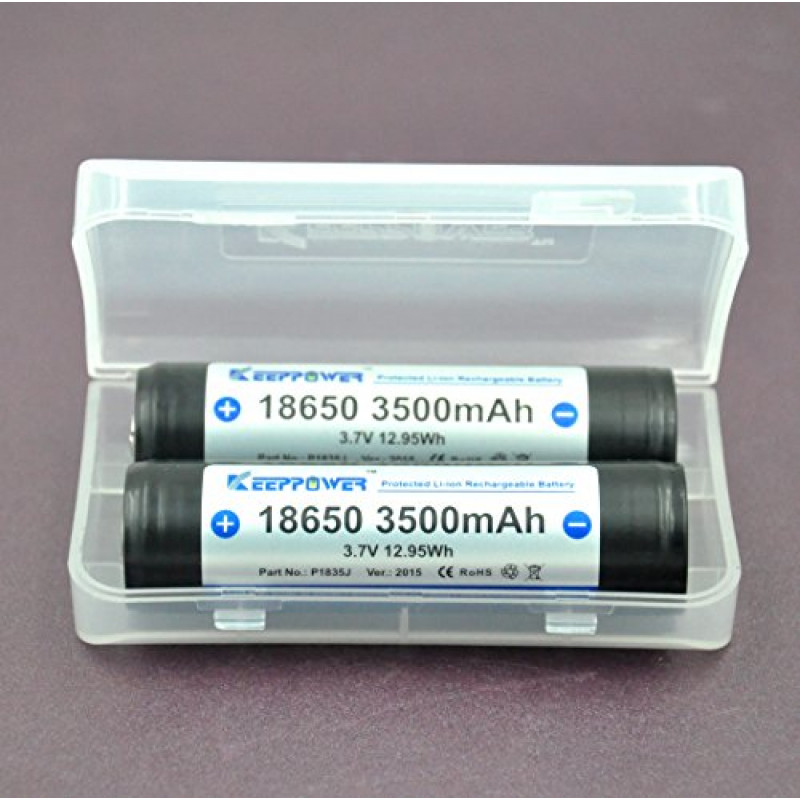 Пластиковый бокс Keeppower аккумуляторов 18650 и 16340 (CR123a) Пластиковый бокс Keeppower аккумуляторов 18650 и 16340 (CR123a)