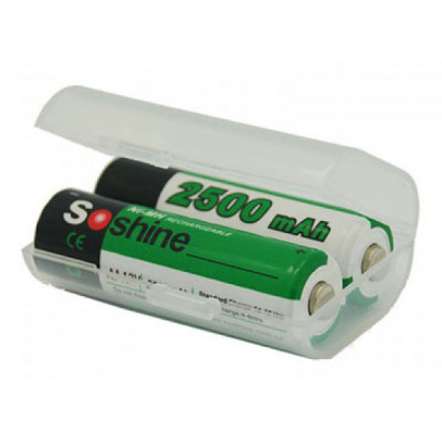 Пластиковый бокс Soshine SBC-008 на 2 аккумулятора АА