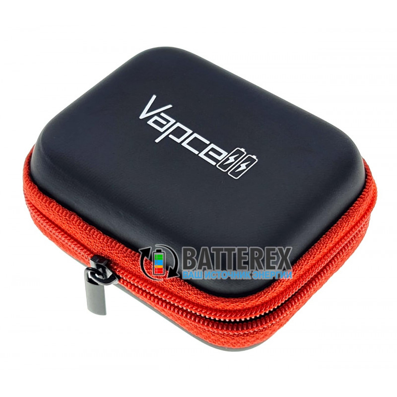 Чехол-кейс Vapcell VPC-02 на змейке на 2-4 аккумулятора 18650 или аксессуаров (чёрный/красный) Чехол-кейс Vapcell VPC-02 на змейке на 2-4 аккумулятора 18650 или аксессуаров (чёрный/красный)