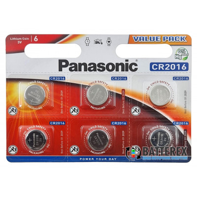 Батарейка CR2016 Panasonic Lithium Power 3V  - поштучно от 1 шт.
