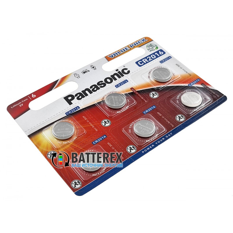 Батарейка CR2016 Panasonic Lithium Power 3V