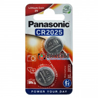 Батарейка CR2025 Panasonic Lithium Power 3V - 2 шт. в блистере