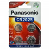 Батарейка CR2025 Panasonic Lithium Power 3V - 4 шт. в блистере