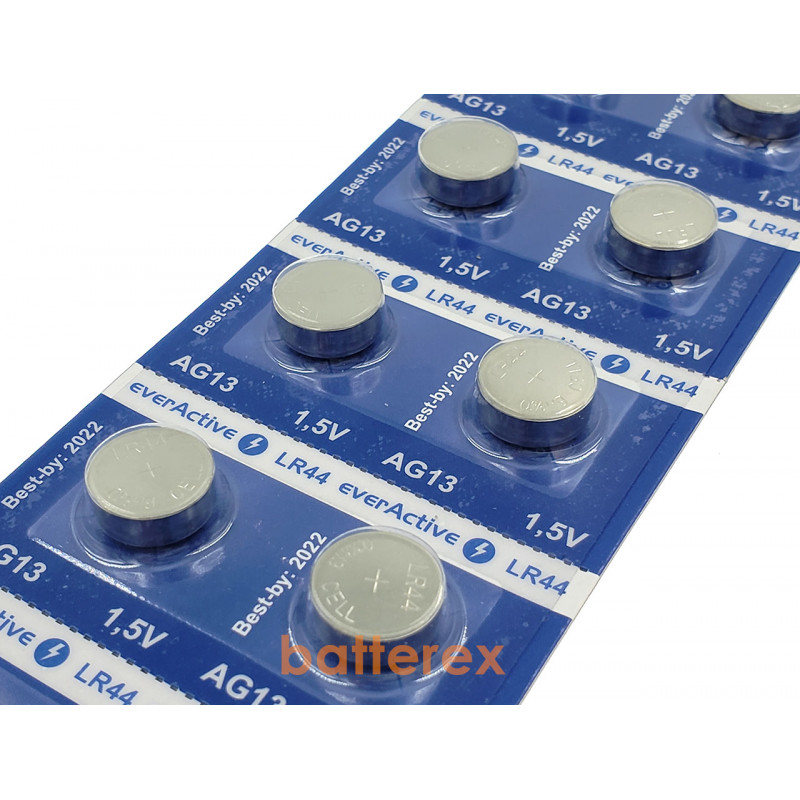 Alkaline батарейка LR44 Everactive 1,5V (AG13 A76 G13 357 SR44 L1154) Alkaline батарейка LR44 Everactive 1,5V (AG13 A76 G13 357 SR44 L1154)
