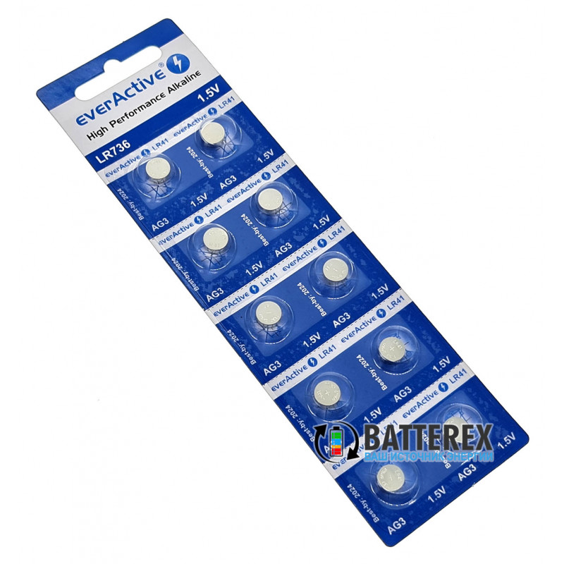 Alkaline батарейка LR41 AG3 Westinghouse Alkaline 1,5V (LR736 384 392 SR41)
