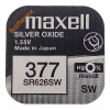 Батарейка 377 SR626SW Maxell Silver Oxide 1,55V Made in Japan