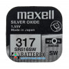Батарейка для часов 317 SR516SW Maxell Silver Oxide 1,55V Made in Japan