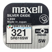 Батарейка 321 SR616SW Maxell Silver Oxide 1,55V Made in Japan