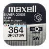 Батарейка для часов 364 SR621SW Maxell Silver Oxide 1,55V Made in Japan