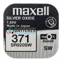 Батарейка 371 SR920SW Maxell Silver Oxide 1,55V Made in Japan Батарейка 371 SR920SW Maxell Silver Oxide 1,55V Made in Japan