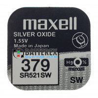 Батарейка 379 SR521SW Maxell Silver Oxide 1,55V Made in Japan