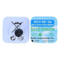Батарейка 362 SR721SW Seizaiken Silver Oxide 1,55V Made in Japan