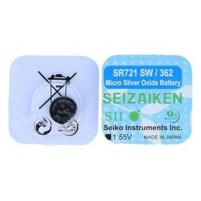 Батарейка 362 SR721SW Seizaiken Silver Oxide 1,55V Made in Japan